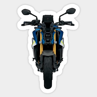 Blue GSX S1000 Front View Illustration Sticker